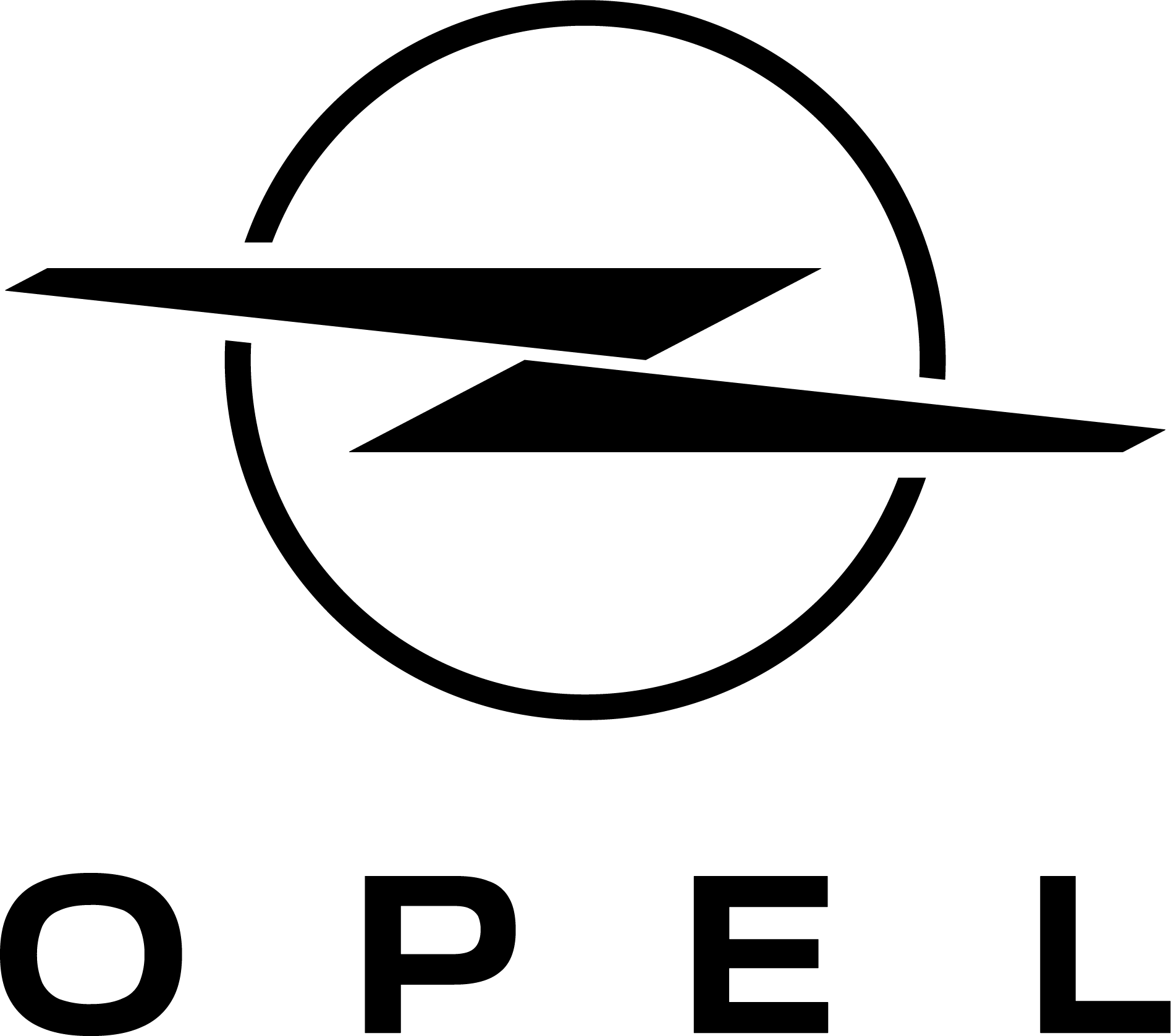 Opel logo - png - sort 17.10.2025